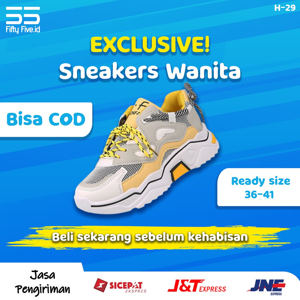 SEPATU SPORT FASHION CEWEK DEWASA SNEAKER JALAN CEWEK SNEAKERS WANITA IMPORT KEKINIAN TERBARU MURAH