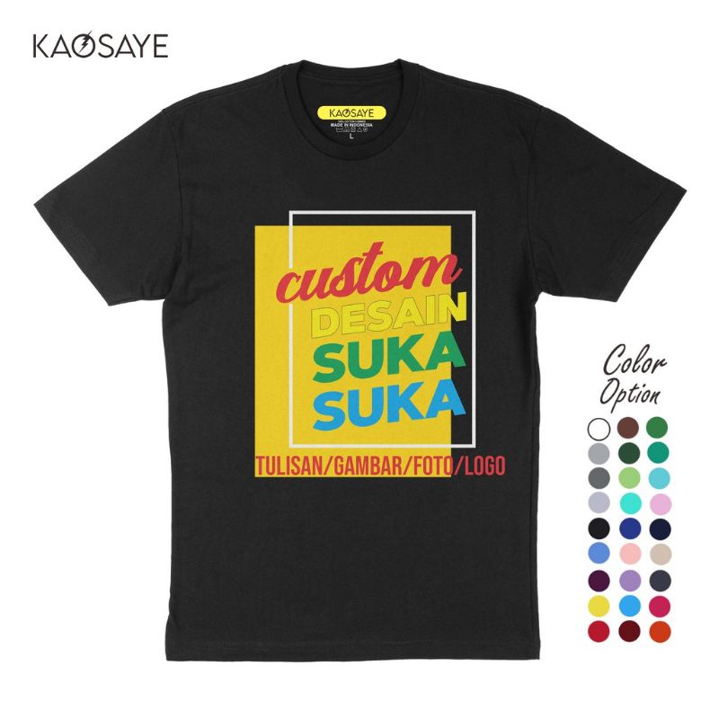 kaos sablon DTF satuan