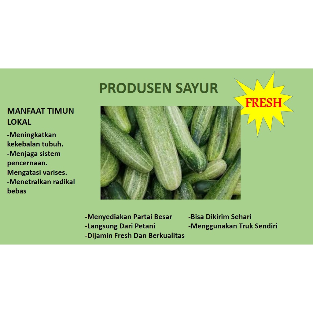 

Timun Lokal Fresh Box