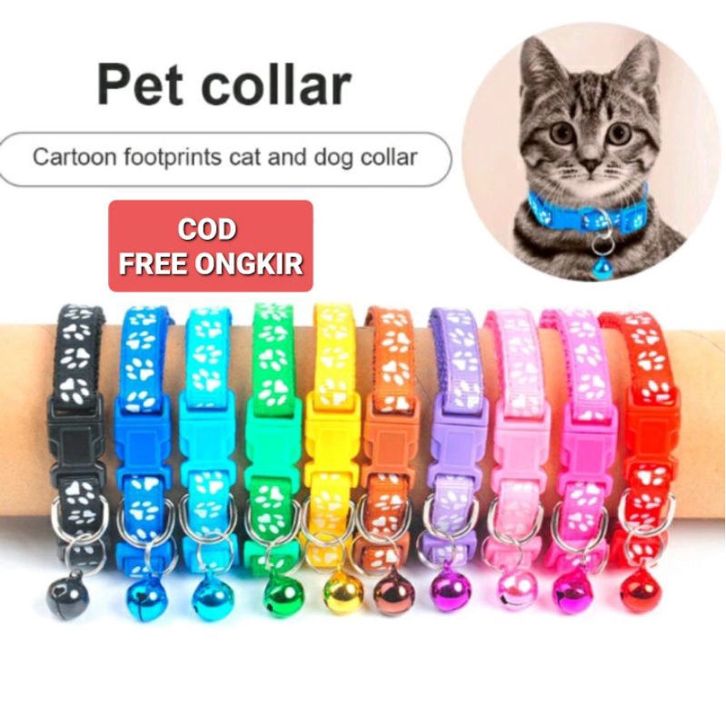 CAT DOG COLLAR KALUNG LONCENG KUCING, KALUNG ANJING KALUNG KELINCI KALUNG HEWAN PELIHARAAN