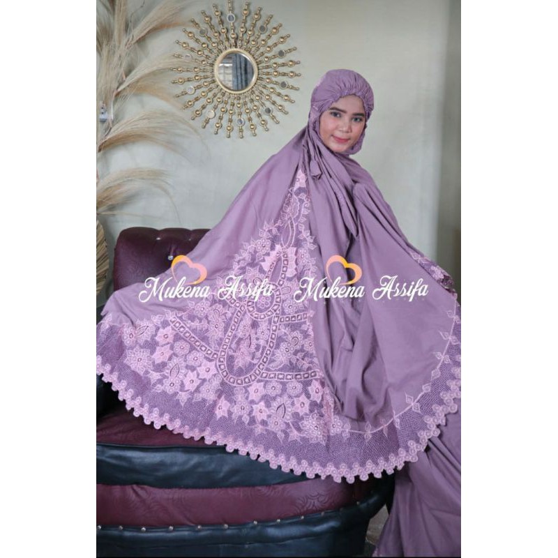 Mukenah telekung bordir bukittinggi handmade