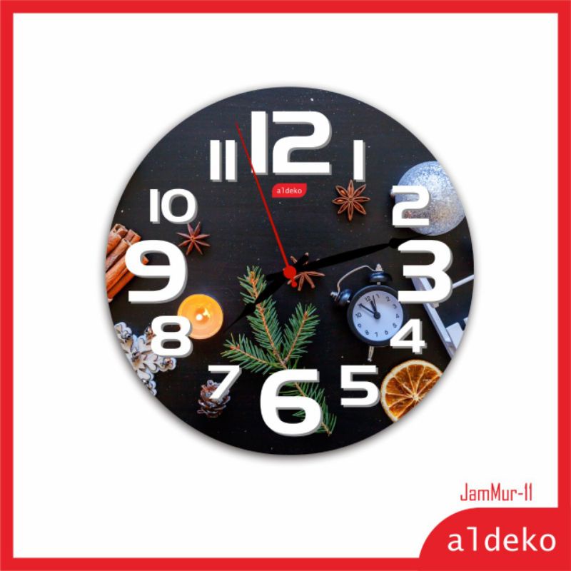 jam dinding - shabby chic/wall clock dengan desain unik Jam Termurah Se Indonesia - JamMur-3