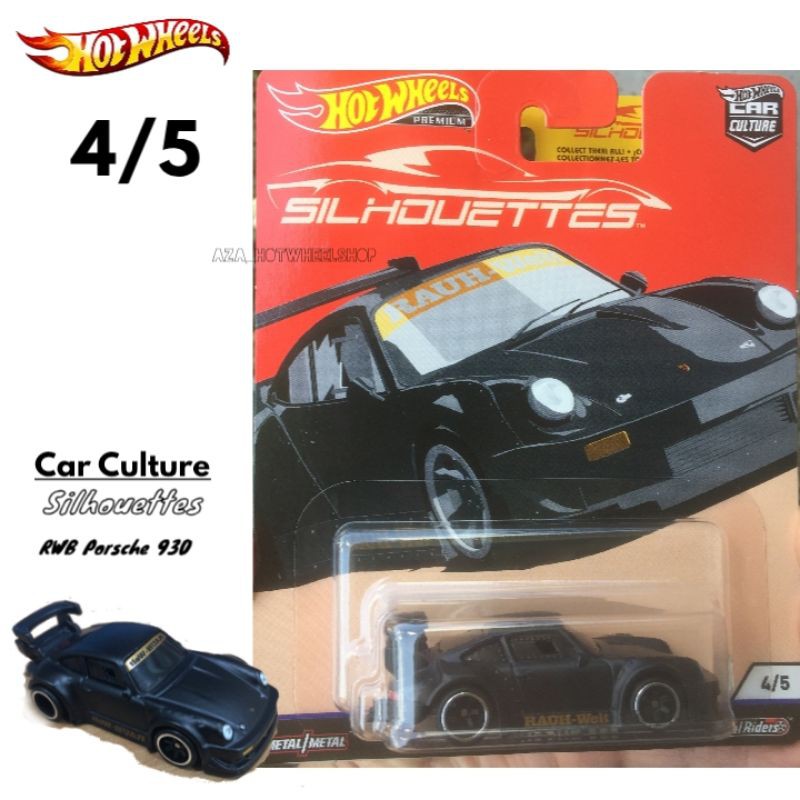 Hot Wheels Silhouettes RWB Porsche 935-78 HW Silhouette Hotwheels Car Culture