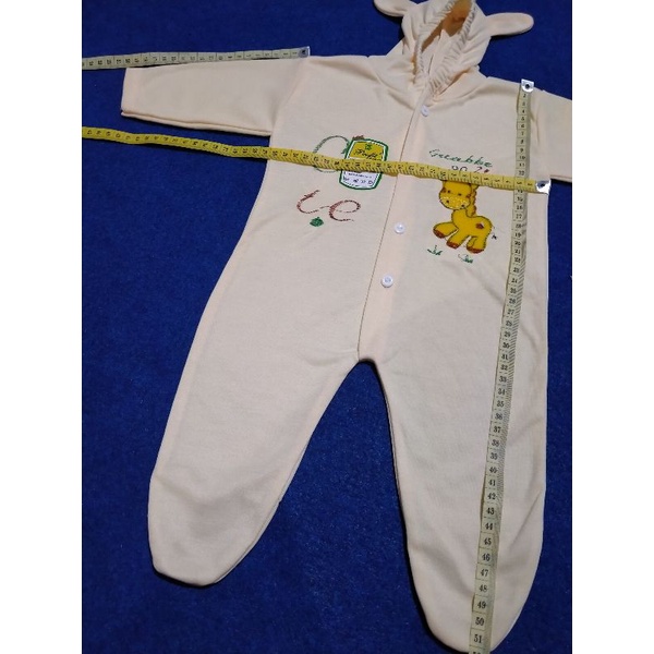 Jumper Bayi/Jumpsuit Bayi/Baju kodok Bayi motif Bordir Tutup Kaki