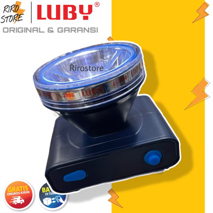 Terlaris Senter Kepala / Headlamp Luby 10 Watt / Luby 2898 / L2898 / L-2898 Hot Sale