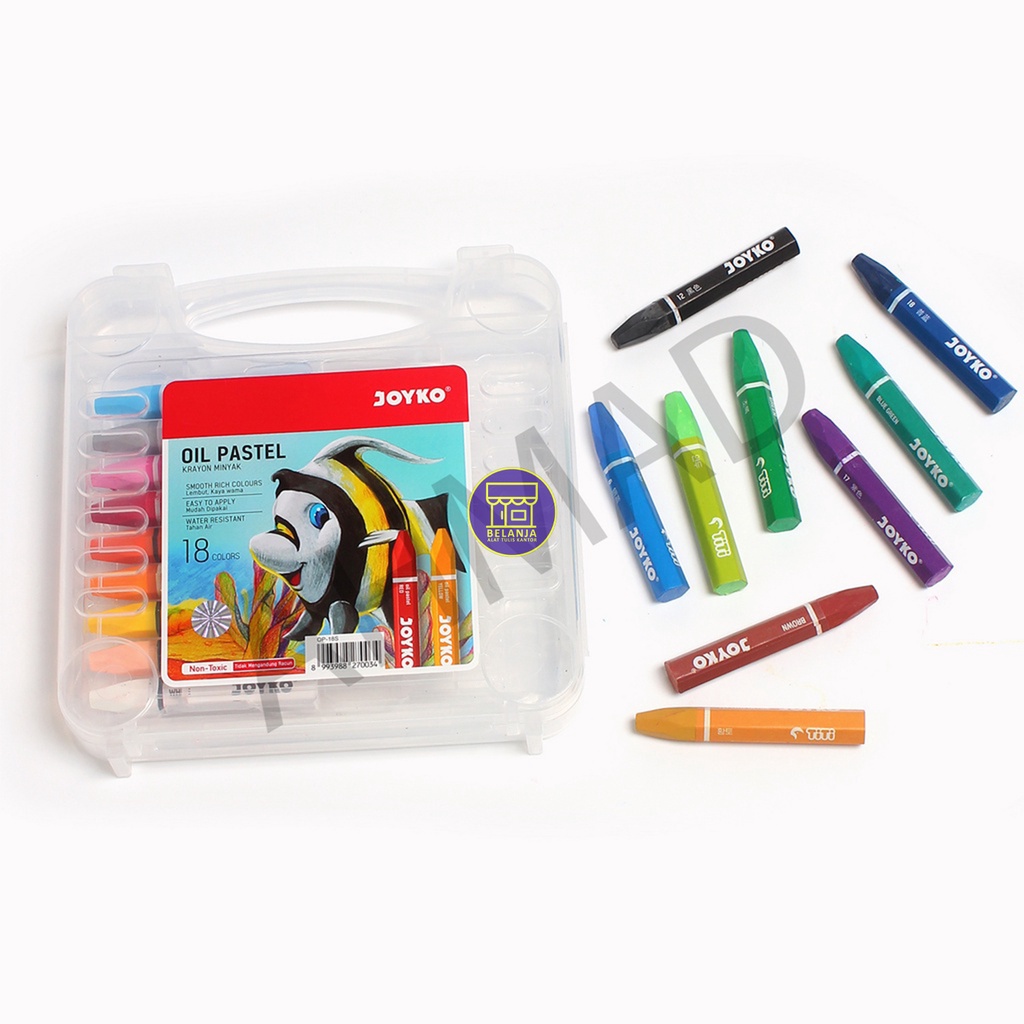 

Joyko Crayon Oil Pastel 18 Warna [ SET ]
