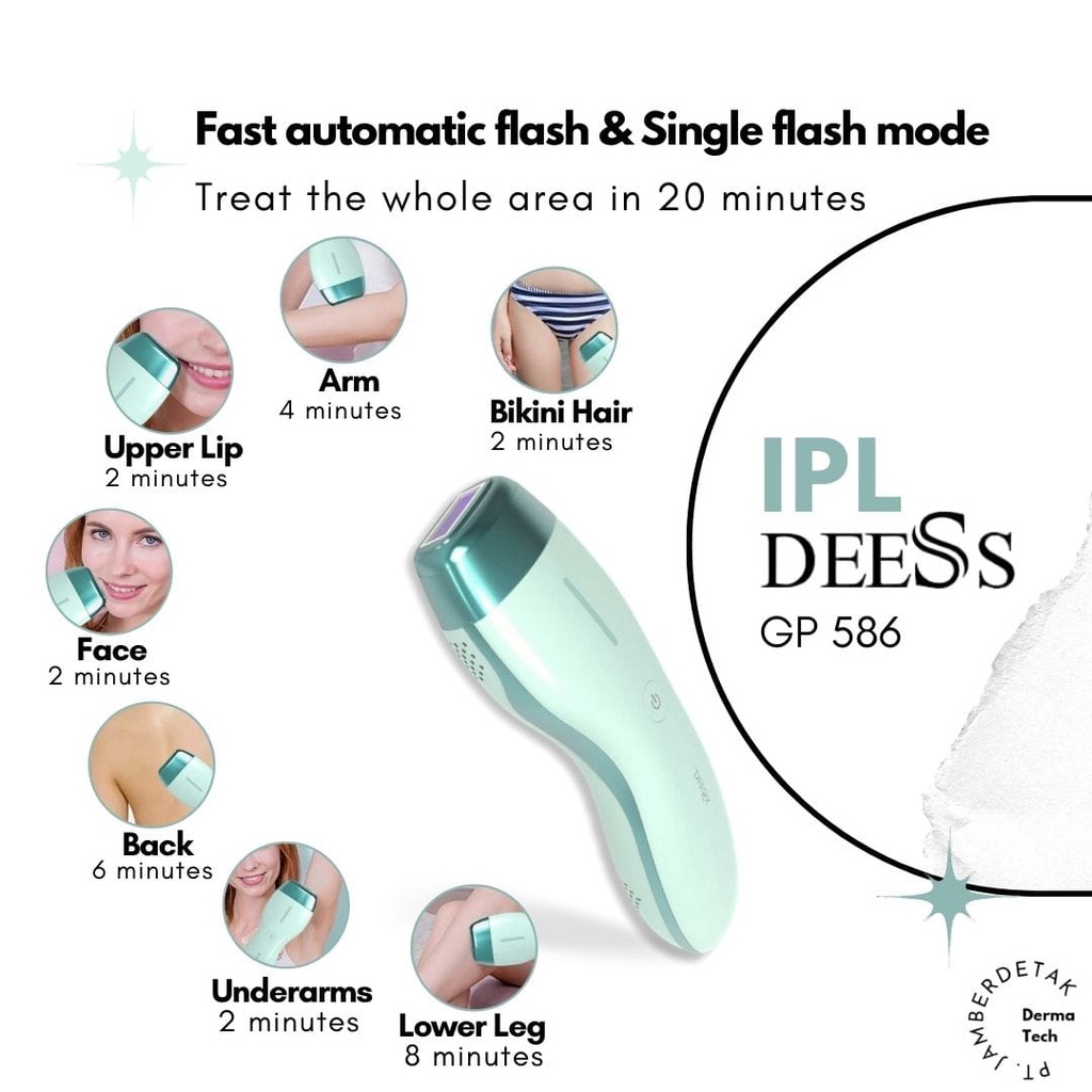 IPL DESS LASER 3IN1 HAIR REMOVAL ACNE REMOVAL SKIN REJUVENATION PENGHILANG BULU PERMANEN