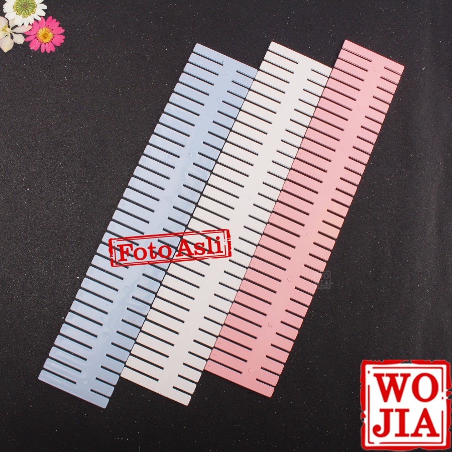 Sekat Laci Lemari Organizer Pemisah Pembatas Partisi Set 4 pcs 32x7cm