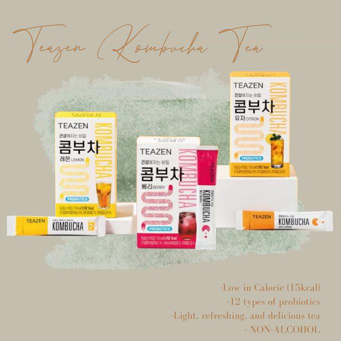 

Jual Teazen Kombucha Lemon/Berry/Citron (Bts Jungkook Healthy Tea) - Lemon, Box Teh