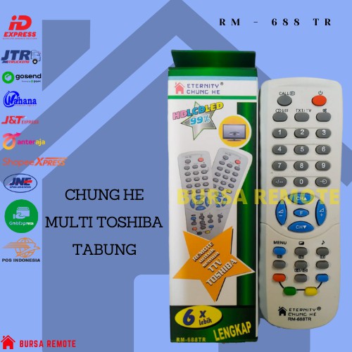 REMOT / REMOTE TV MULTI TABUNG LCD LED TOSHIBA CHUNG HE RM-688TR