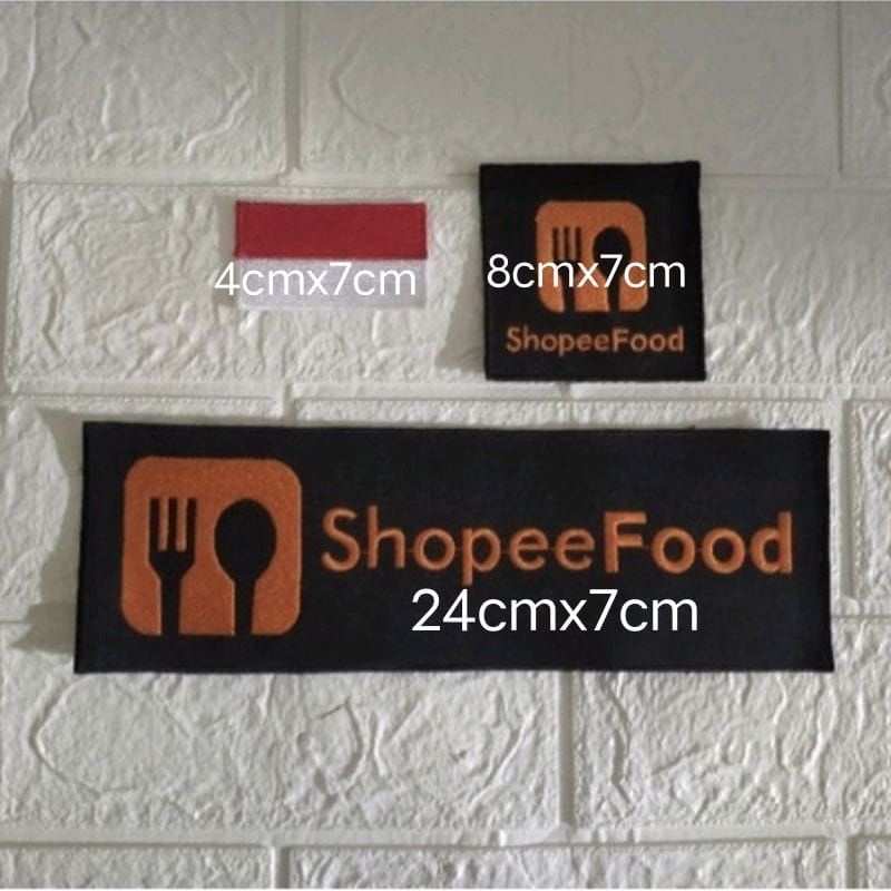 bordir logo shopeei foot logo murah