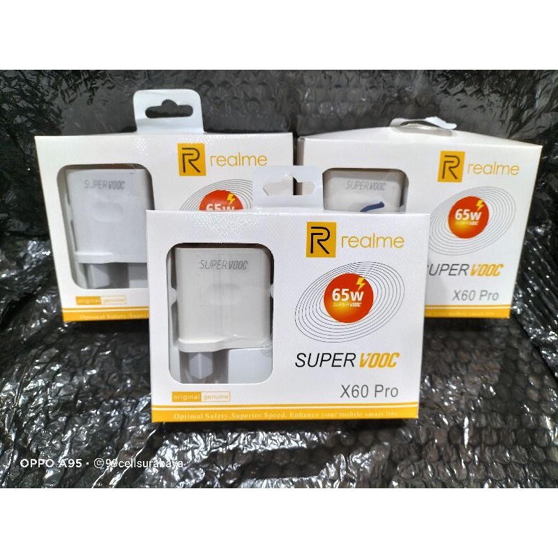 Cas Realme 65W Charger Realme type C Super VOOC 65W Cas Realme X60 Pro super VOOC type C