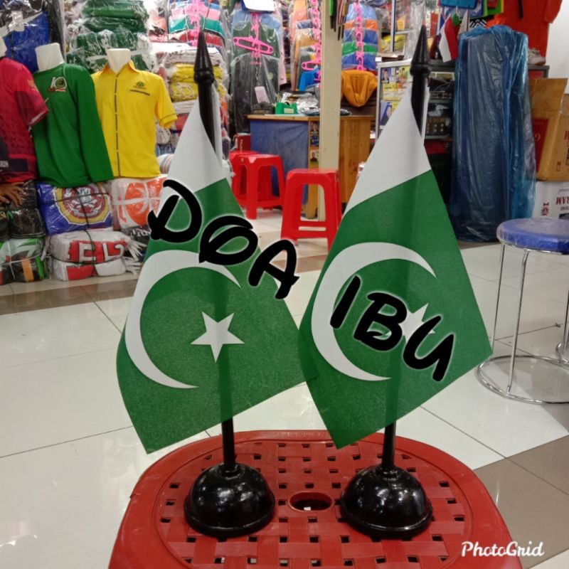 

best seller tiang kayu meja+bendera PAKISTAN ready stock