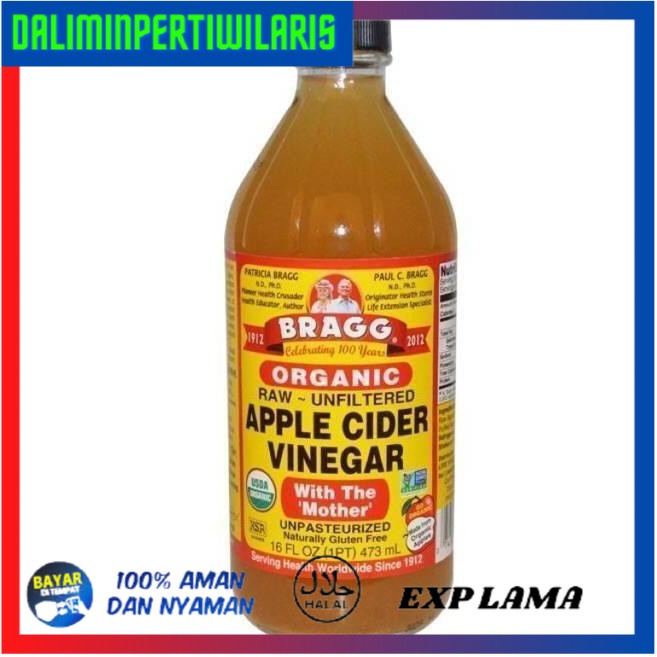 

BISA COD Bragg Apple Cider Vinegar Cuka Apel 16 oz / 473ml (TERMURAH) ACV CUCI GUDANG [Kode 1|Kode