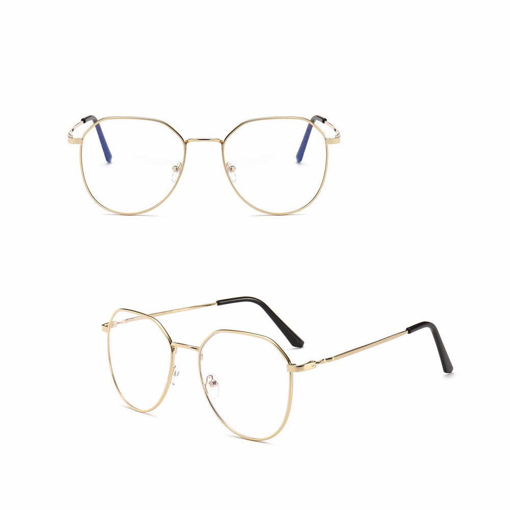 Kacamata Anti Radiasi [ Gold ] Pria dan Wanita - Design Korea - HM510