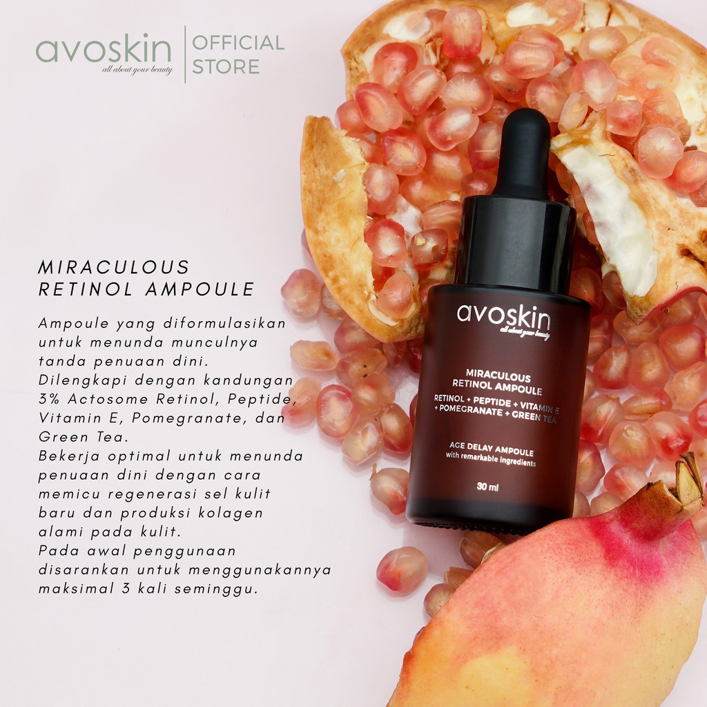 ✨ AKU MURAH ✨ Avoskin Miraculous Retinol Ampoule 30ml BPOM