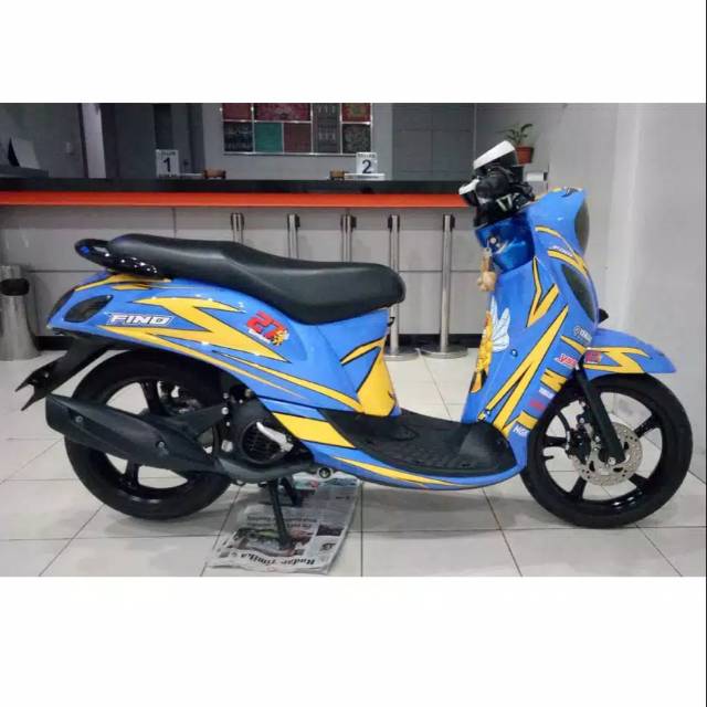 Aksesoris sticker motor fino atau decal full body fino + dasbord