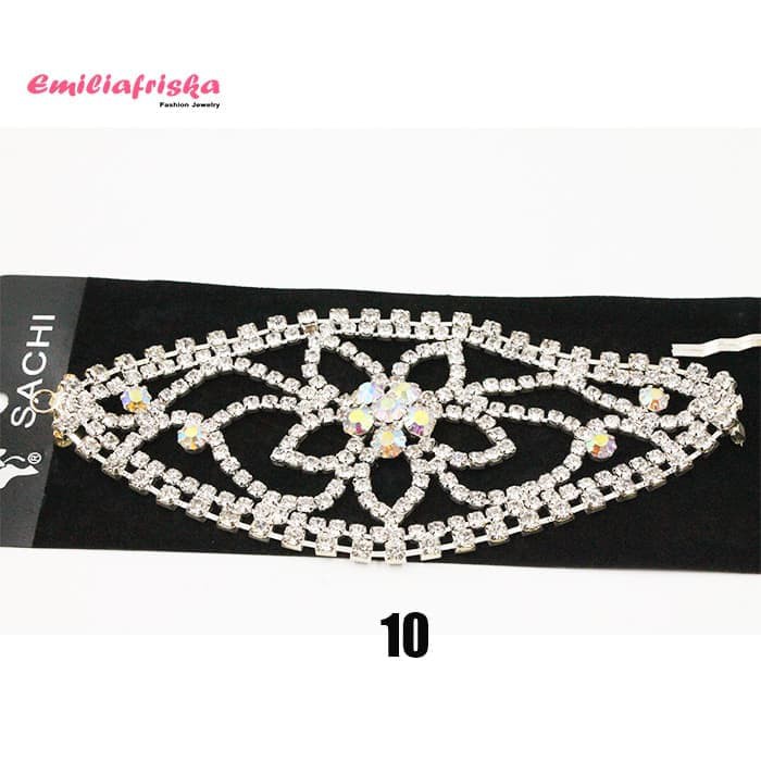 HEADPIECE JILBAB AKSESORIS HIJAB HIASAN KEPALA LENTUR MURAH WANITA