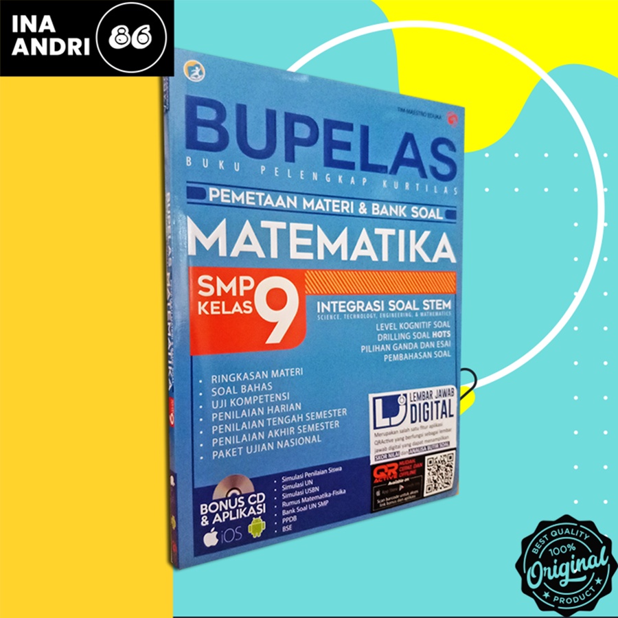 

BUKU PELAJAR SMP BUPELAS PEMETAAN MATERI & BANK SOAL MATEMATIKA SMP KELAS 9