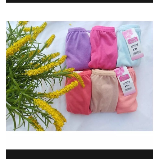 Celana Dalam Wanita Polos /Bisa pilih warna/ Size M L XL XXL XXL XXXL / Real Picture