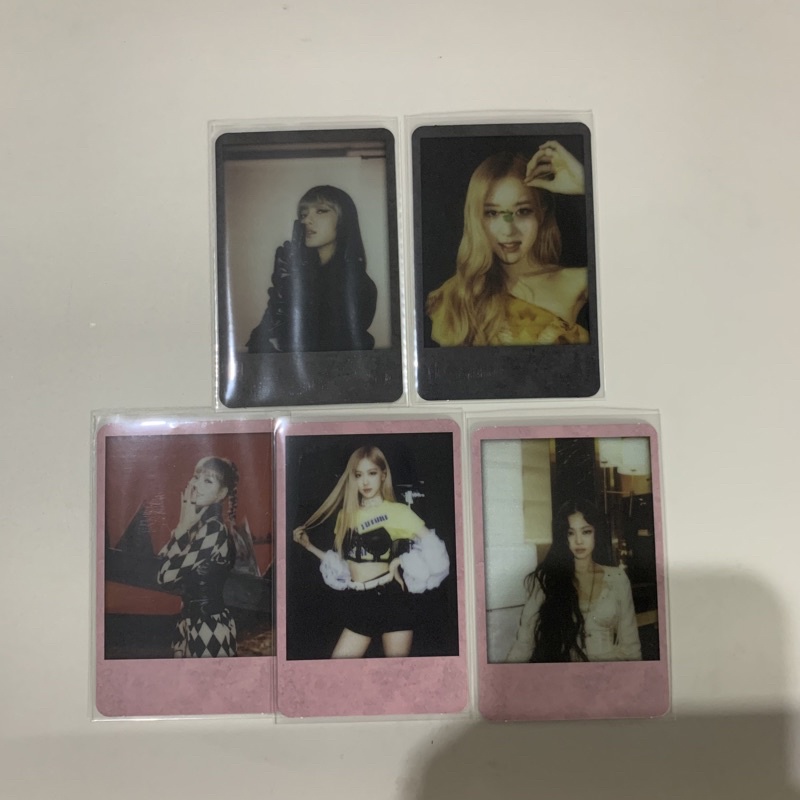 BLACKPINK PHOTOCARD PC KILL THIS LOVE KTL ALBUM PINK BLACK JENNIE ROSE LISA
