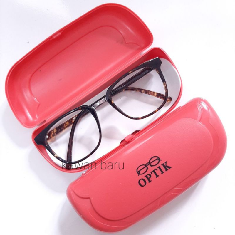 Box Kacamata / Tempat Kacamata 1-Optik Merah