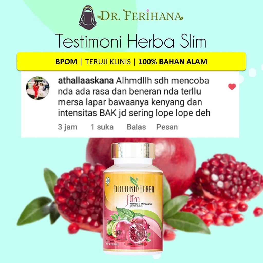 Ferihana Herba Slim Merupakan Kapsul untuk Diet Menurunkan Berat Badan atau Pelangsing