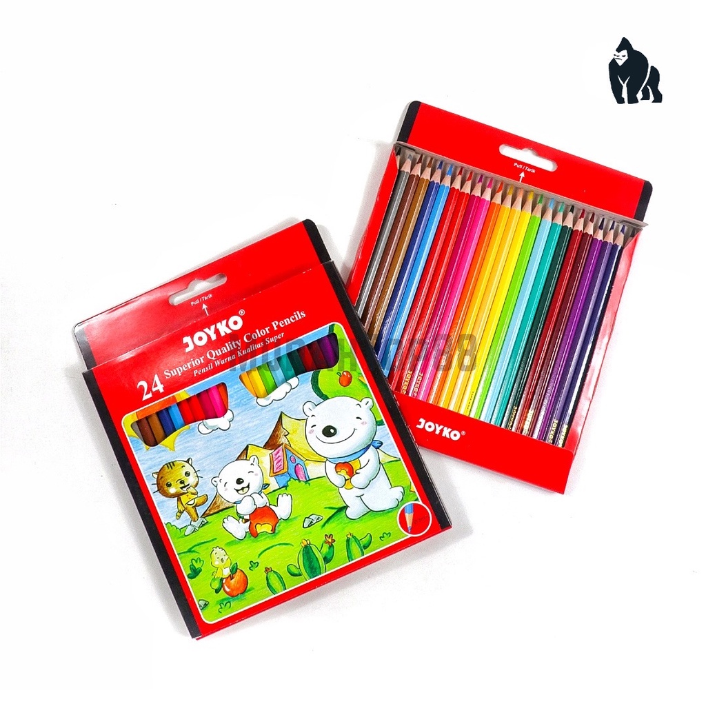 

Mi Pensil 24 Warna Panjang Joyko / Color Pencil CP-24PB Colouring Hexagonal Grip [1 SET]