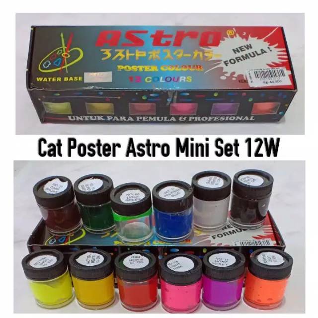 Cat Poster miniset 12warna Astro