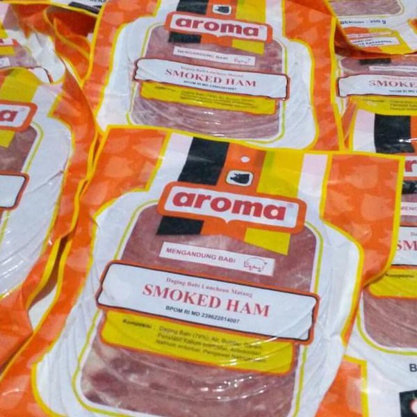 

Frozen aroma smoked ham 250 gram