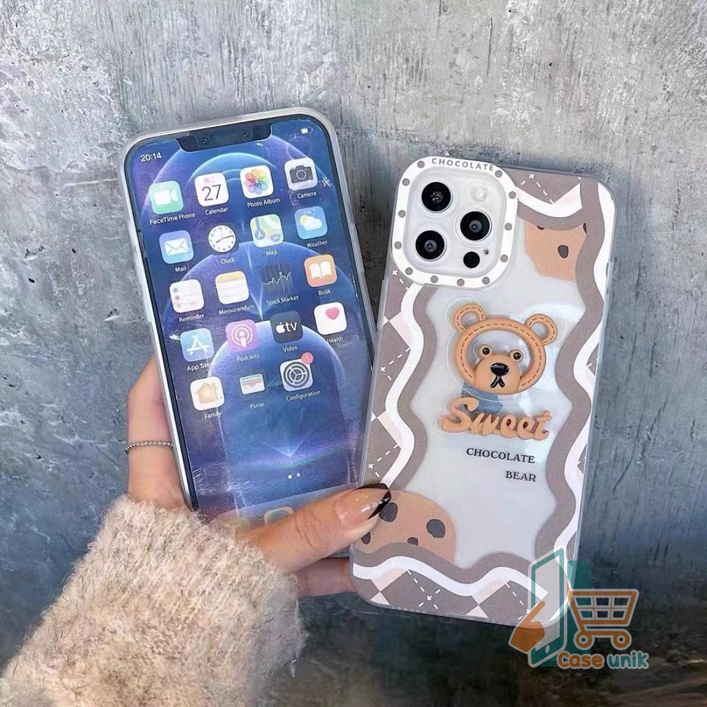 SS112 SOFTCASE SWEET BEAR 3D REALME 5 5I C3 8 8I 9 PRO C12 C25 NARZO 50A C15 C17 7I C20 C11 2021 C21 C21Y C25Y C30 C31 C33 C35 NARZO 50A PRIME V13 8 9 CS4821