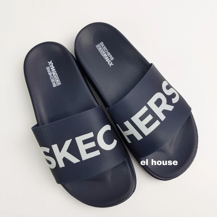 skechers ultra go sandal - black / sandal pria / sandal wanita