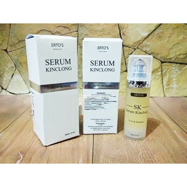 alat kecantikan   [ ERTOS ] SERUM KINCLONG / PENCERAH WAJAH