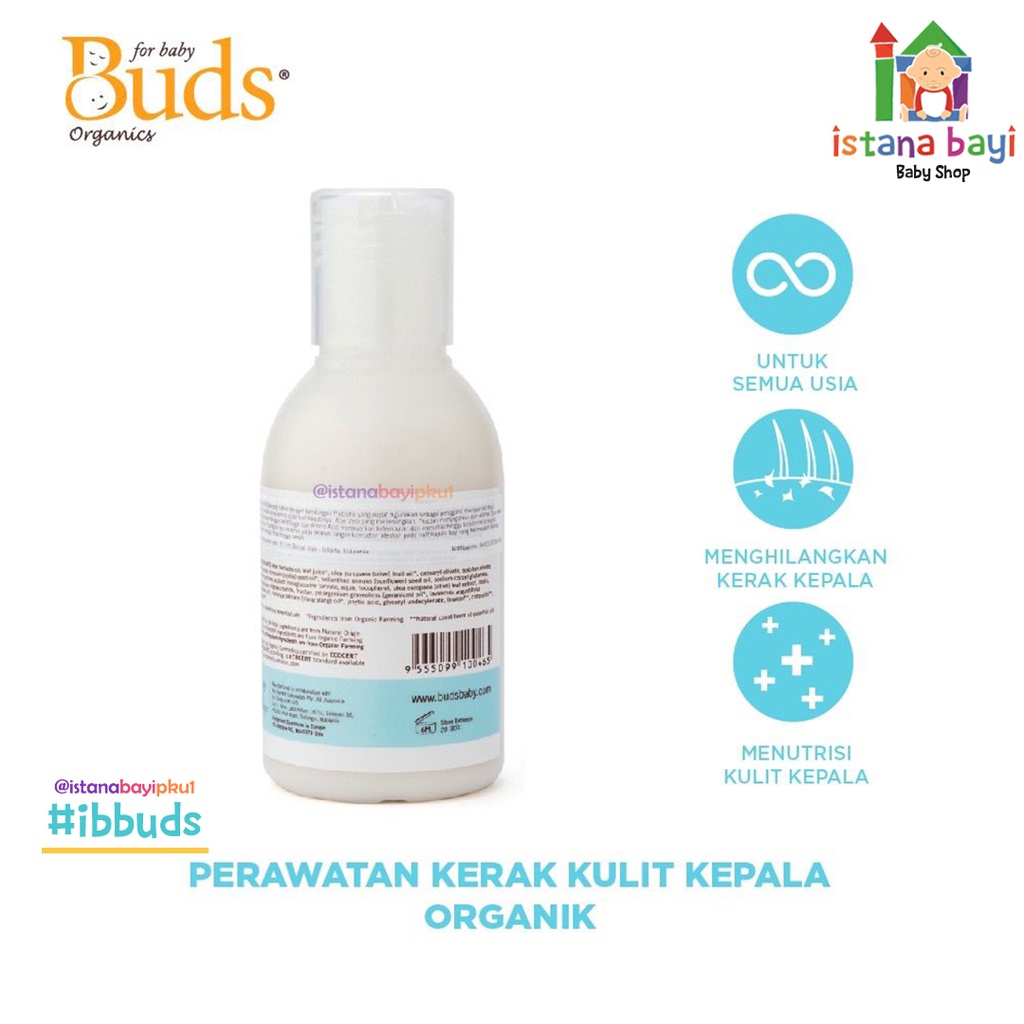 Buds Flaky Scalp Cleansing Lotion 100ml/Untuk kerak kepala pada bayi