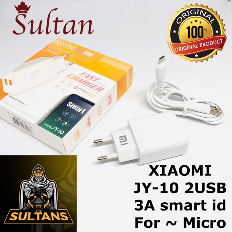 PROMO CHARER BRANDED JY10 2USB 3A MICRO