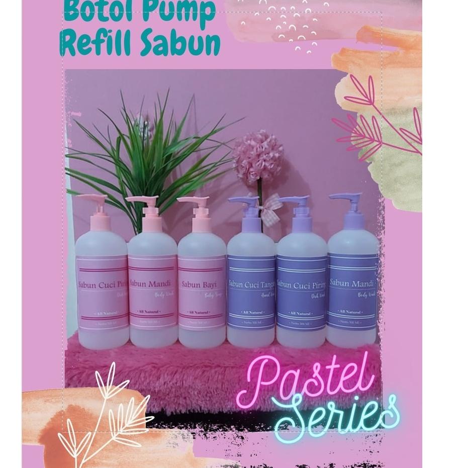 ✨LARIS✨ Botol sabun cair / botol pump / botol pump pink / botol pump ungu free label ♥