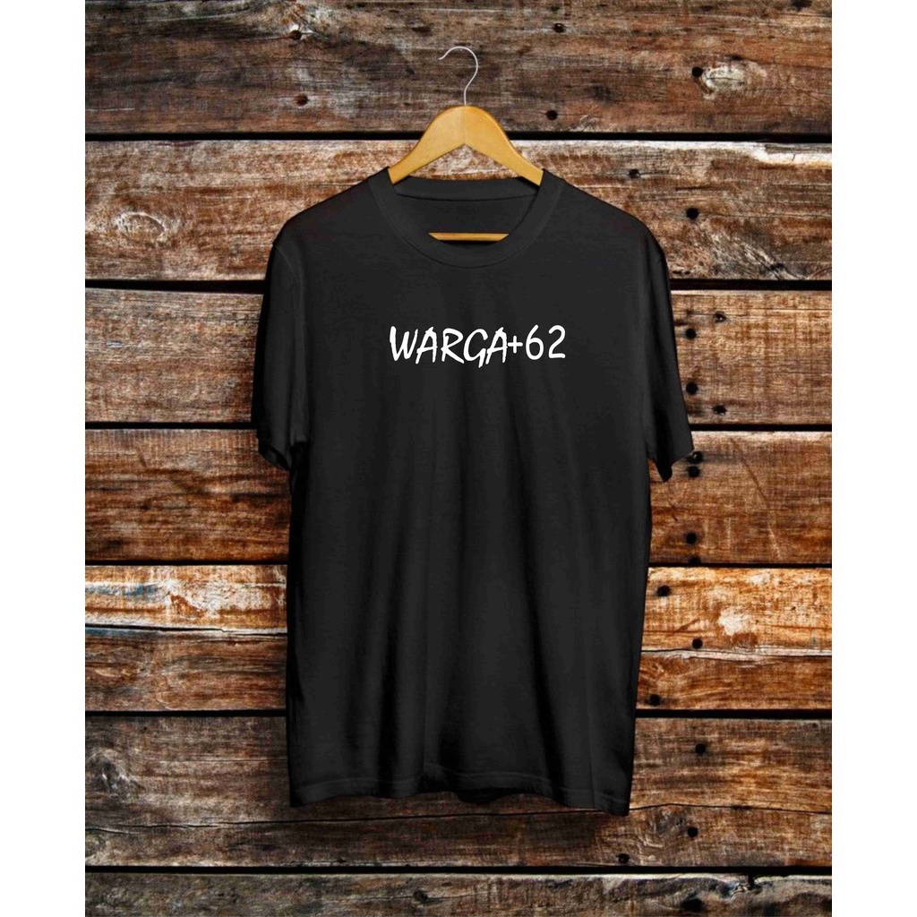 BISA COD / BAYAR DI TEMPAT / KAOS WARGA +62 / LENGAN PENDEK / LENGAN PANJANG / KAOS TULISAN / KAOS K