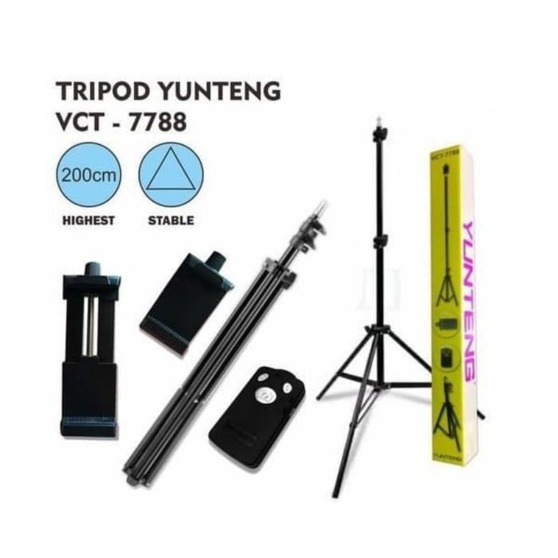 TRIPOD TONGSIS 2IN1 Plus REMOTE YUNTENG VCT-7788 2M VCT7788 2METER