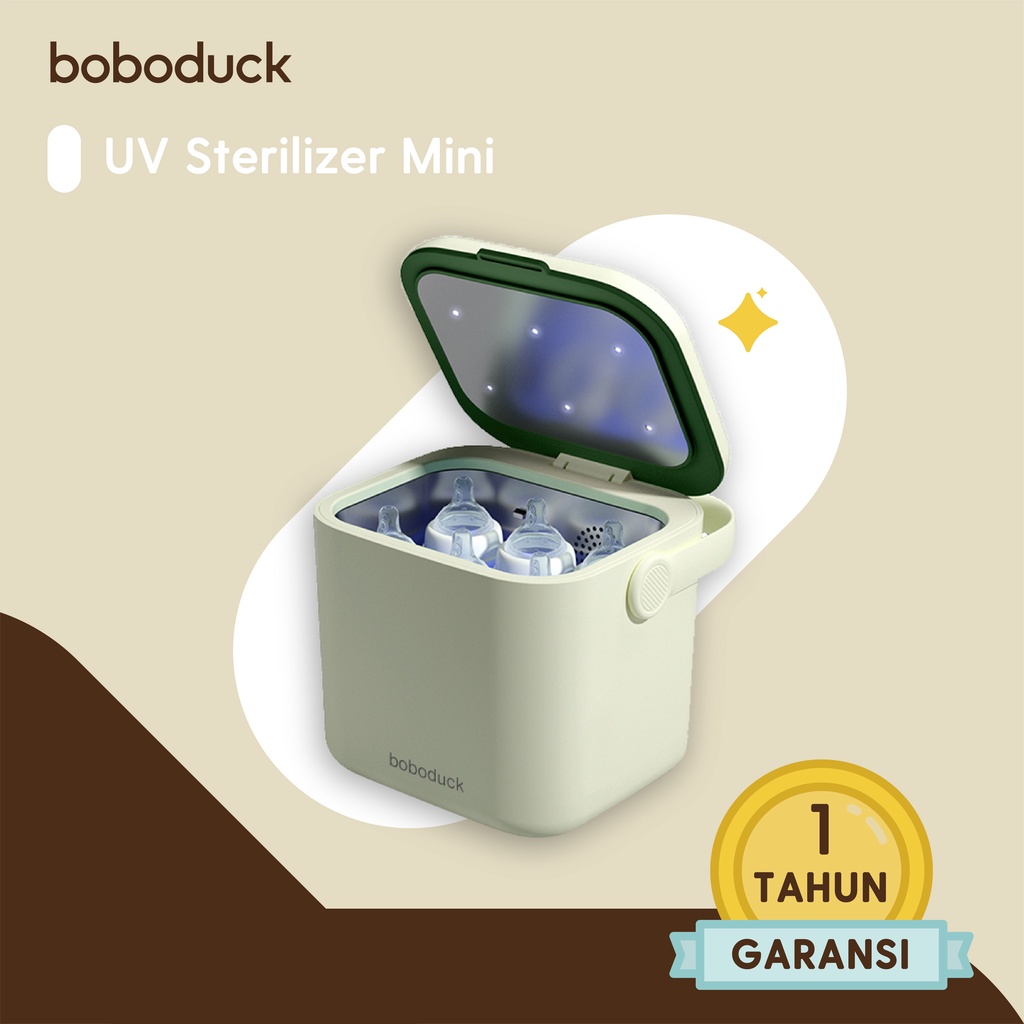 Jual Boboduck UV LED Sterilizer Mini & Dryer Portable Milk Bottle Box