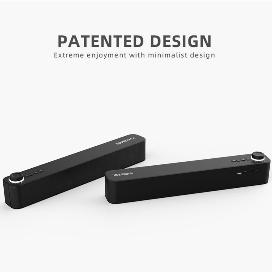 SOUNDTECH Bluetooth 5.0 Mini Audio Soundbar Speaker Aux