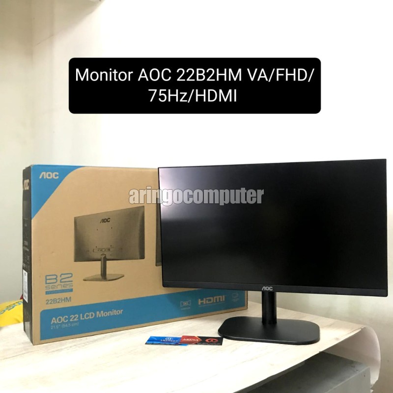 Jual Monitor Aoc 22b2hm Va Fhd 75hz Hdmi Shopee Indonesia