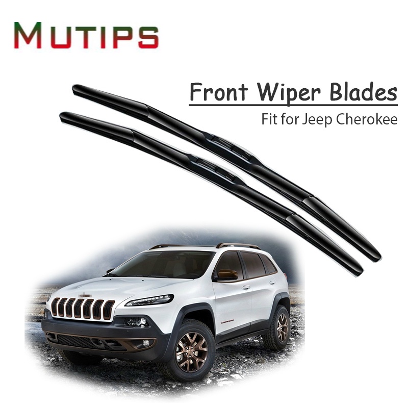 1 Set Karet Wiper Depan Mobil Untuk Jeep Cherokee KK KL 2018 17-2001