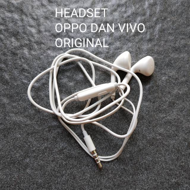Headset OPPO original / handsfree OPPO &amp; headset VIVO Jack 3.5mm original mantap murah meriah