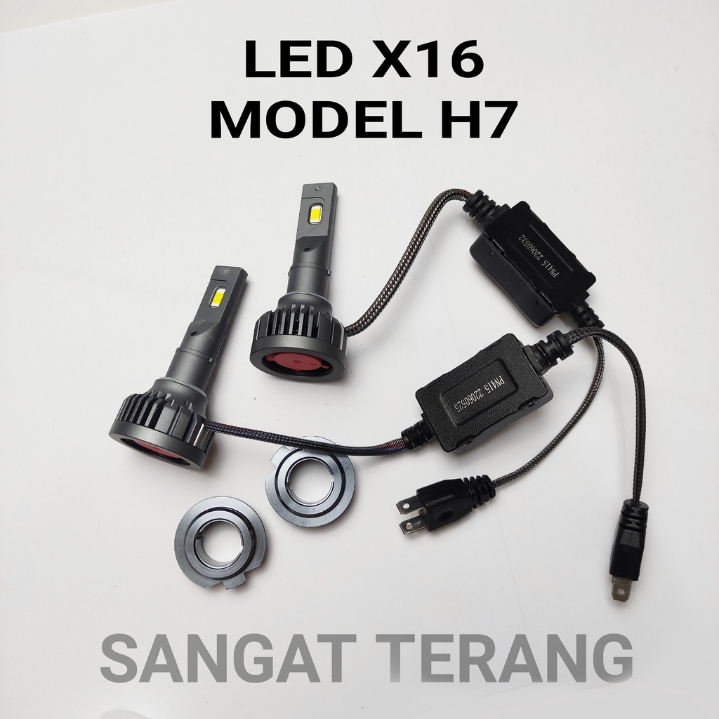 LAMPU LED MOBIL X16 SUPER TERANG H4 H11 H16 H1 H7 H8 H9 65 WATT