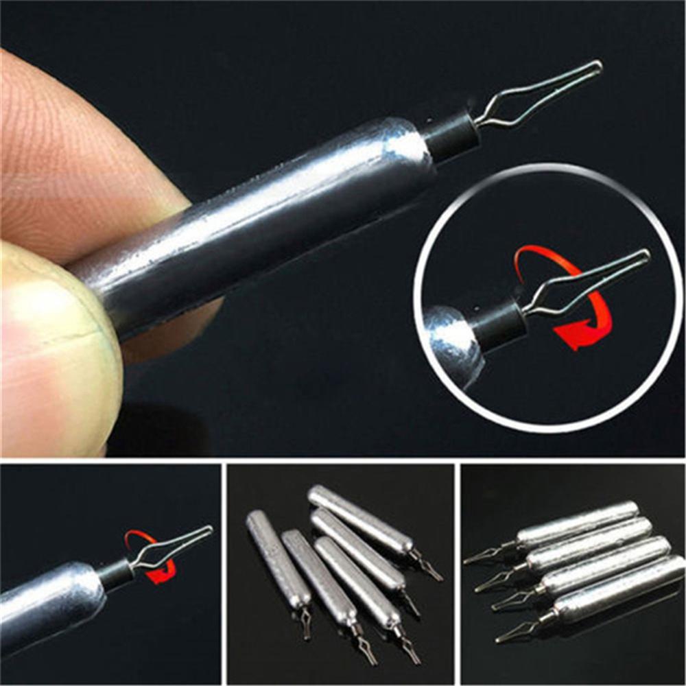 Agustinina Memimpin Sinker 5Pcs Bantalan Bola Yang Dapat Diputar Luar Pensil Bass Fishing Tackle