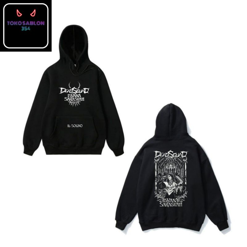 Jaket Hoodie DEADSQUAD X ISYANA SARASVATI IL SOGNO non zipper resleting jacket musik katun baby terr