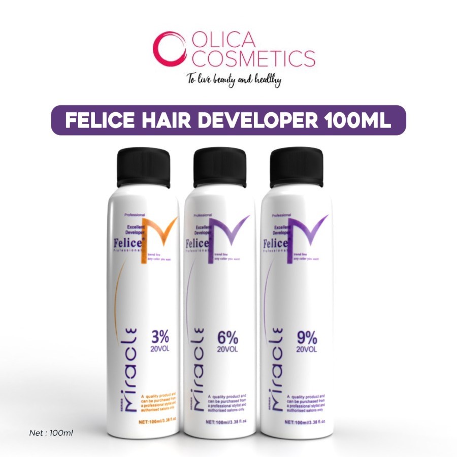 Felice Developer / Oxydan / Cairan / Peroxide 100ml. ORIGINAL