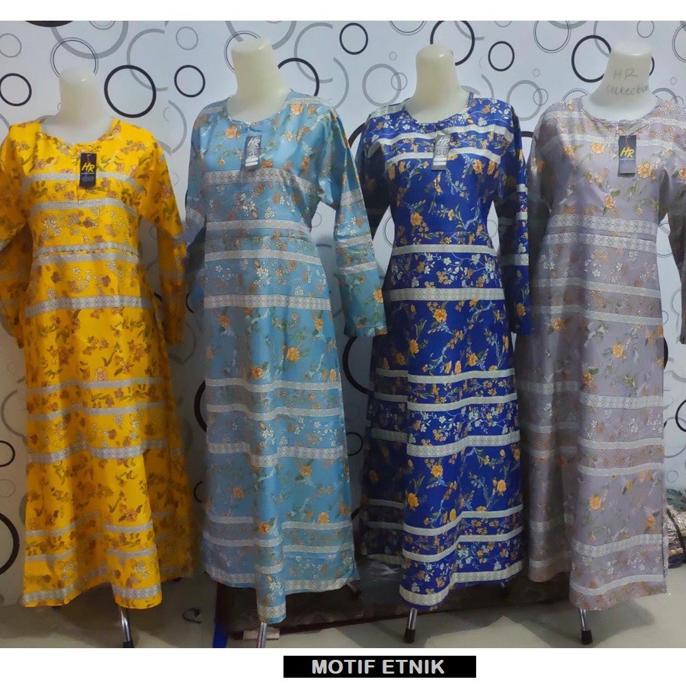 GAMIS KATUN JUMBO JEPANG MOTIF SUNRISE RASTI ETNIK RETRO POLKADOT VINTAGE MAYUNG BUSUI