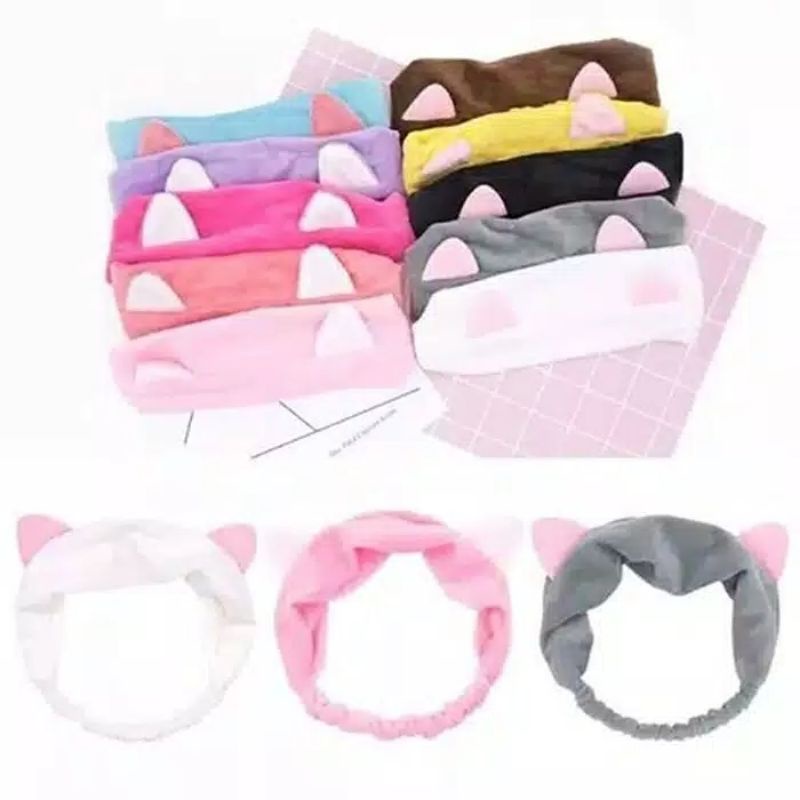 HH05 Headband Bandana Handuk Kuping Lucu