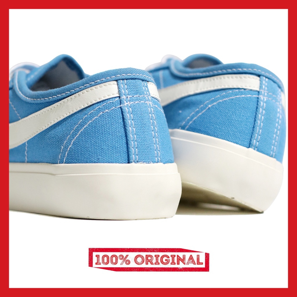 ORIGINAL - Sepatu Brand Lokal Kasual Pria Wanita No Brand Blue Sky Low Not Sneakers Compass Gazelle Blue Sky